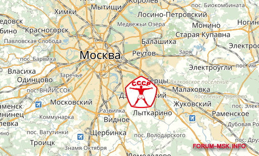 Г дзержинский московская область карта