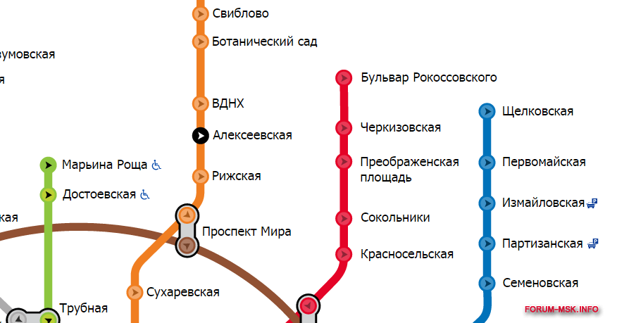 Схема метро бульвар рокоссовского